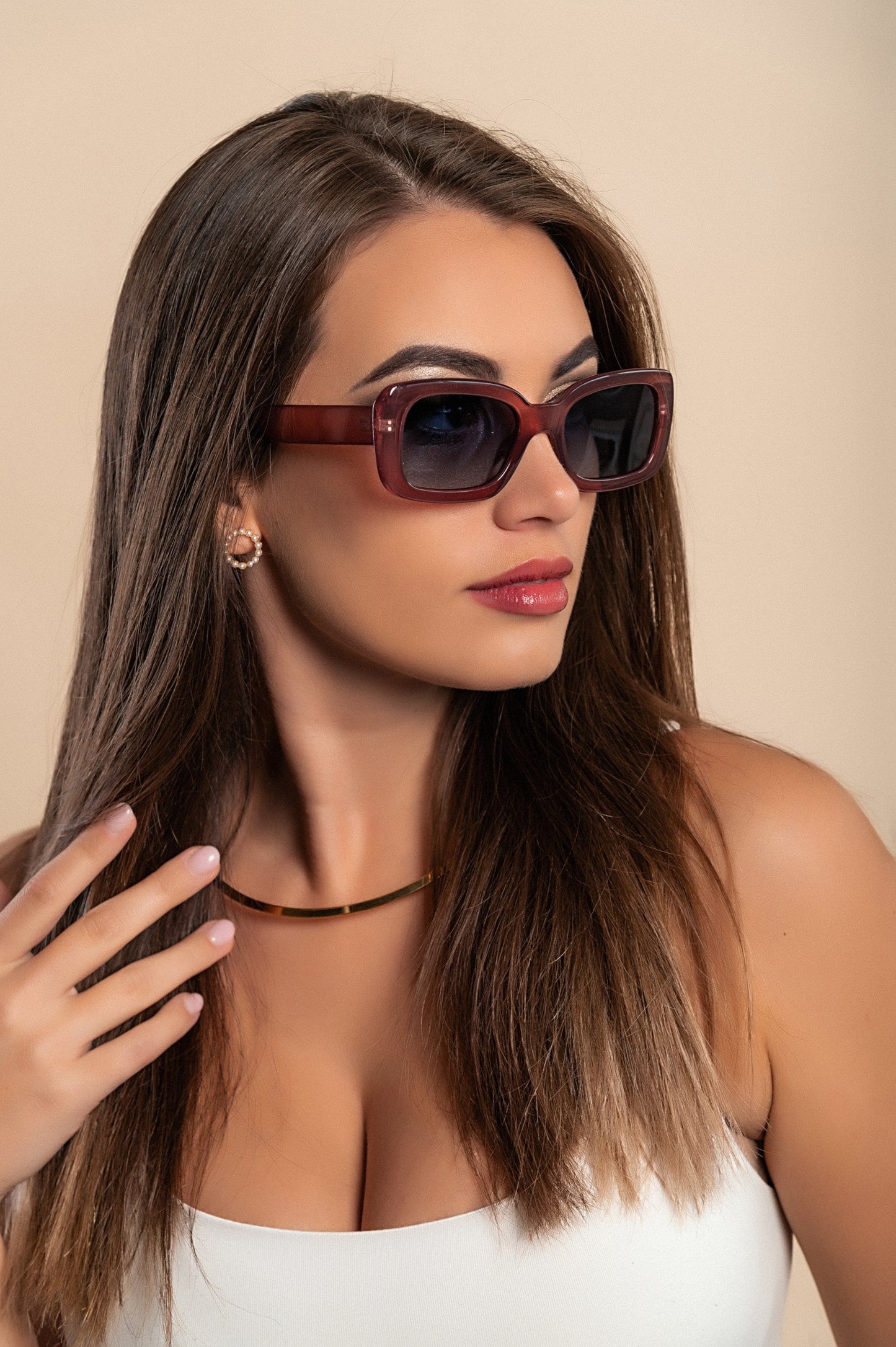 Burgundy Bordo Sunglasses