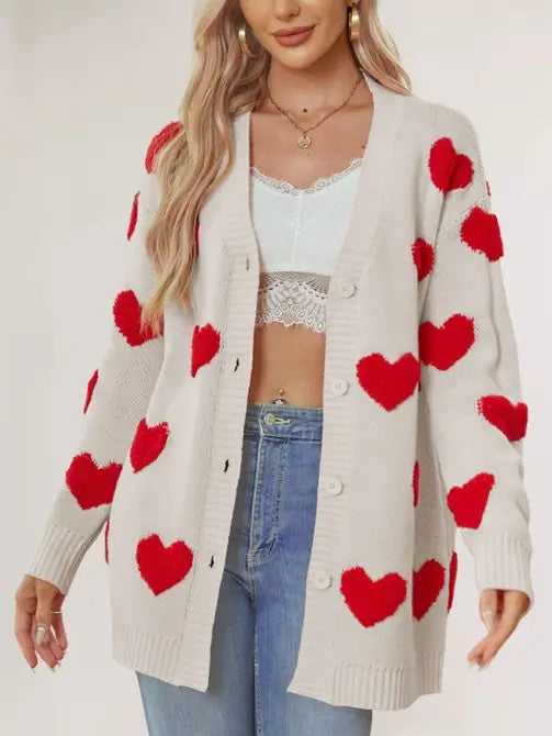 Women's Heart Cardigan