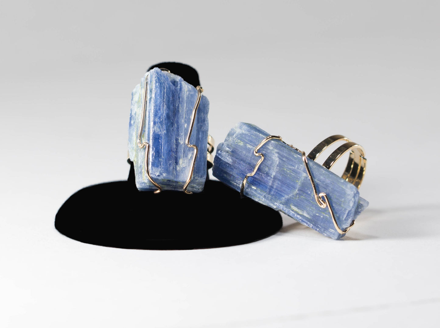 Raw Kyanite Crystal Ring