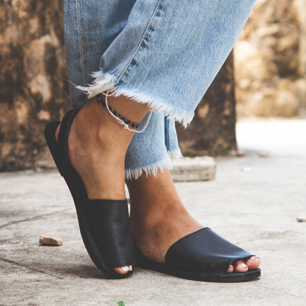 The Avarca Open-Toe Slip-On Flats