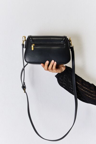 Faux Leather Crossbody Bag