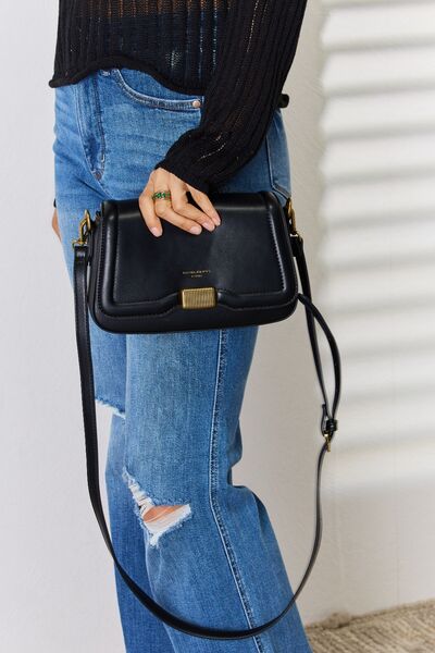 Faux Leather Crossbody Bag