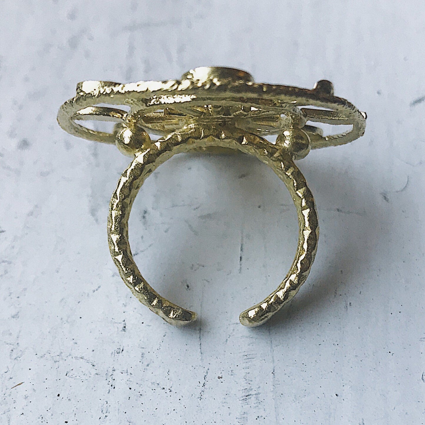 Large Moon Phase Statement Ring