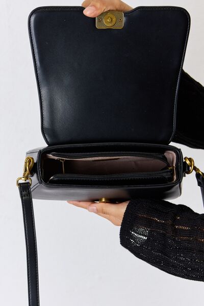 Faux Leather Crossbody Bag