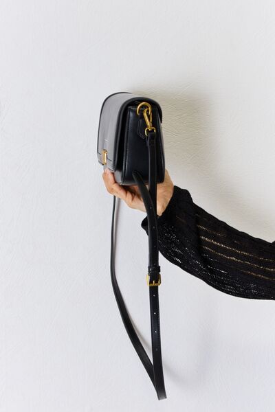 Faux Leather Crossbody Bag