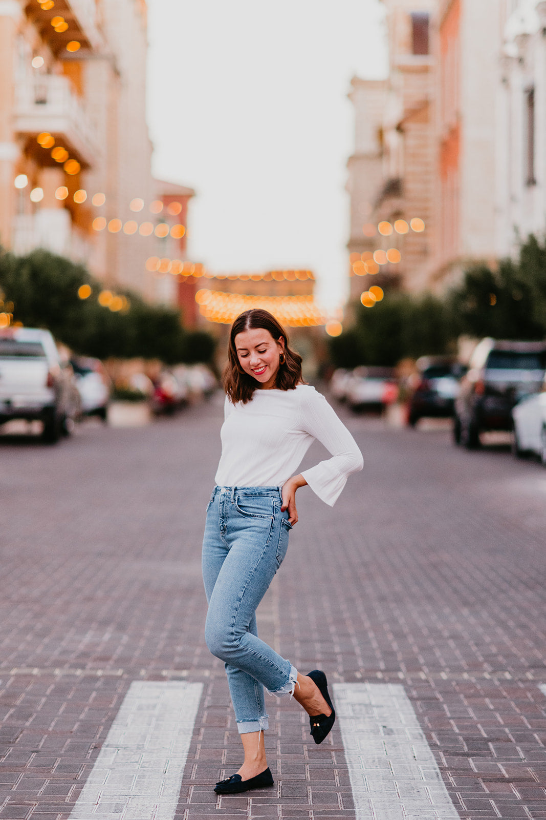 Midnight Blues Roll-Up Flats