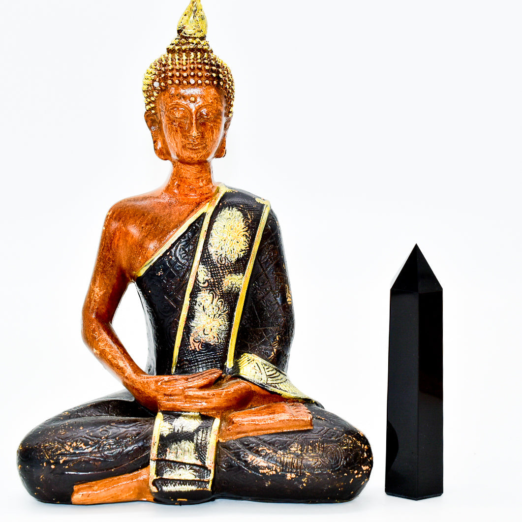 Black Onyx Crystal Point Tower