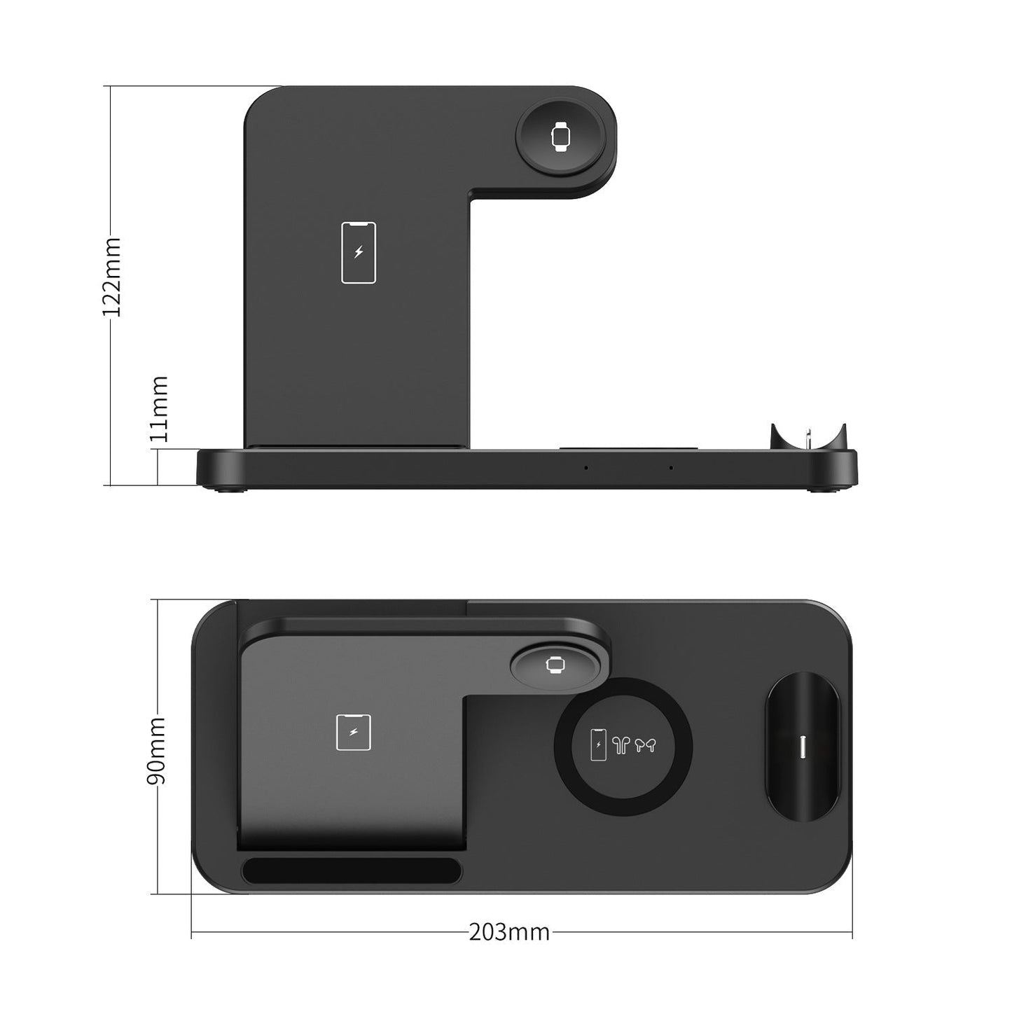 Wireless Charging Station For iPhone and Samsung Phones