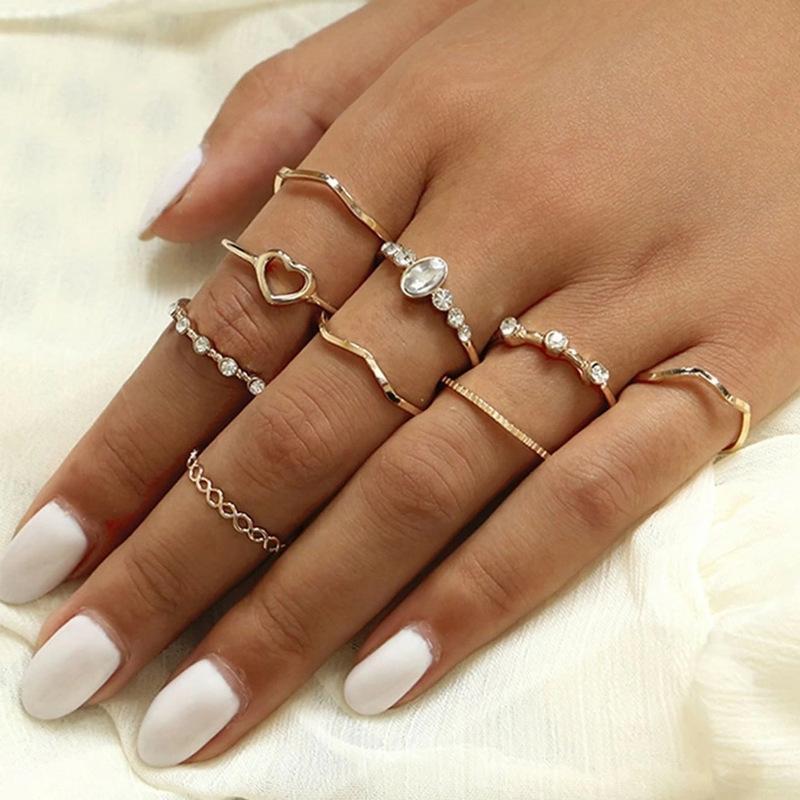 9 Piece Celestial Ring Set