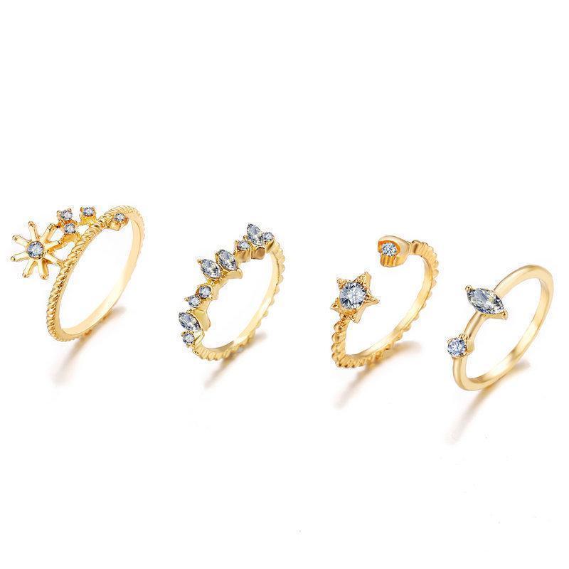 9 Piece Celestial Ring Set