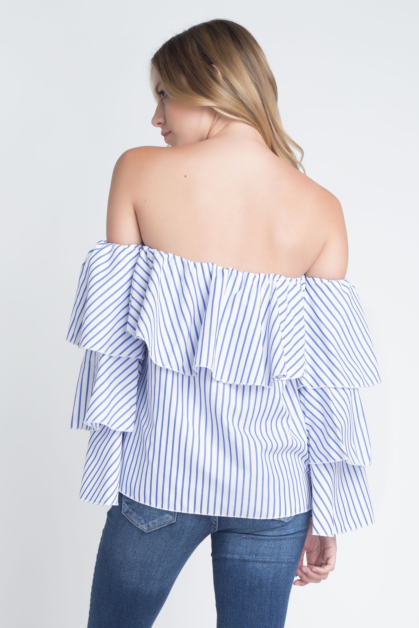 Women's Off Shoulder Ruffle Top