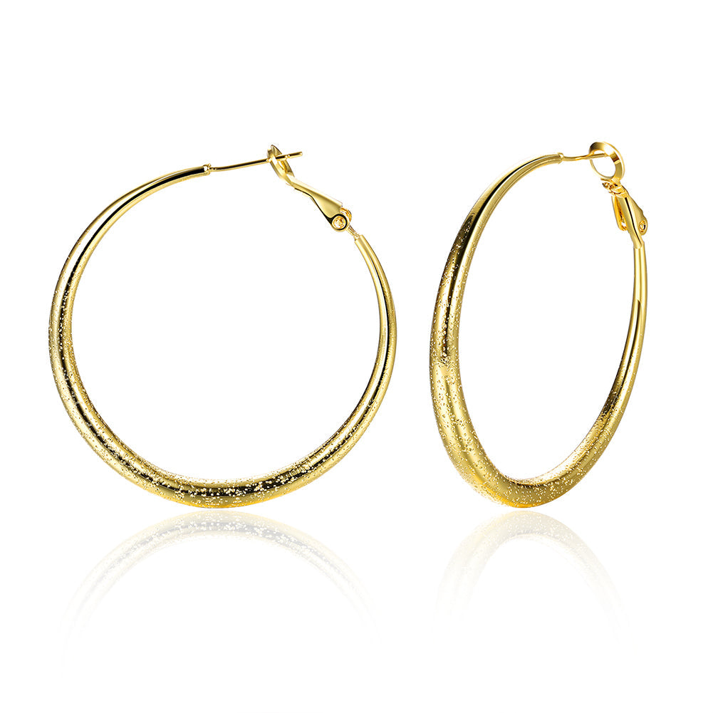 18K Gold Plated Hoop Earrings