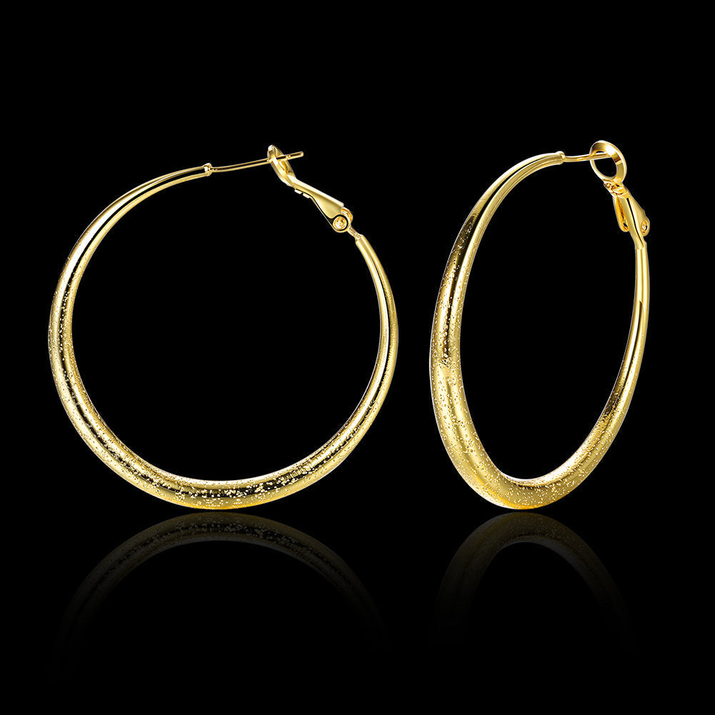 18K Gold Plated Hoop Earrings