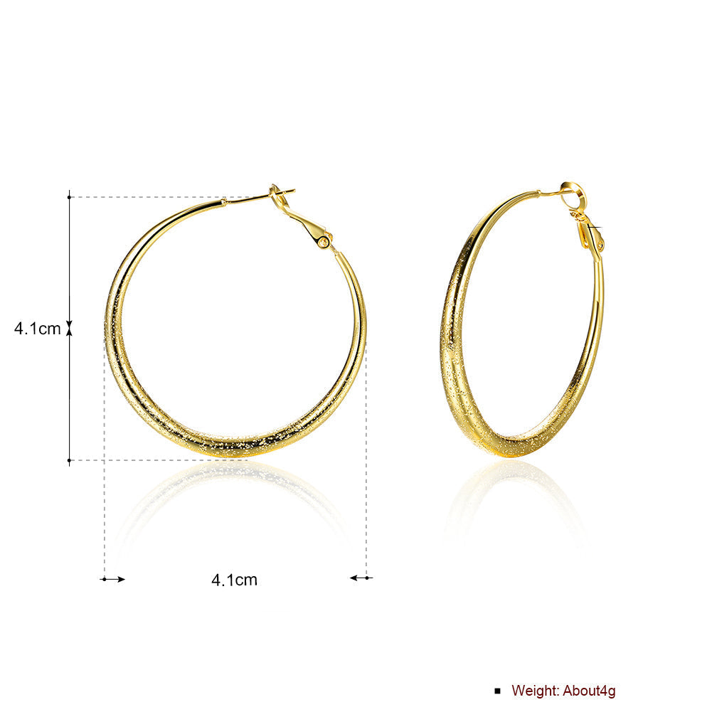 18K Gold Plated Hoop Earrings