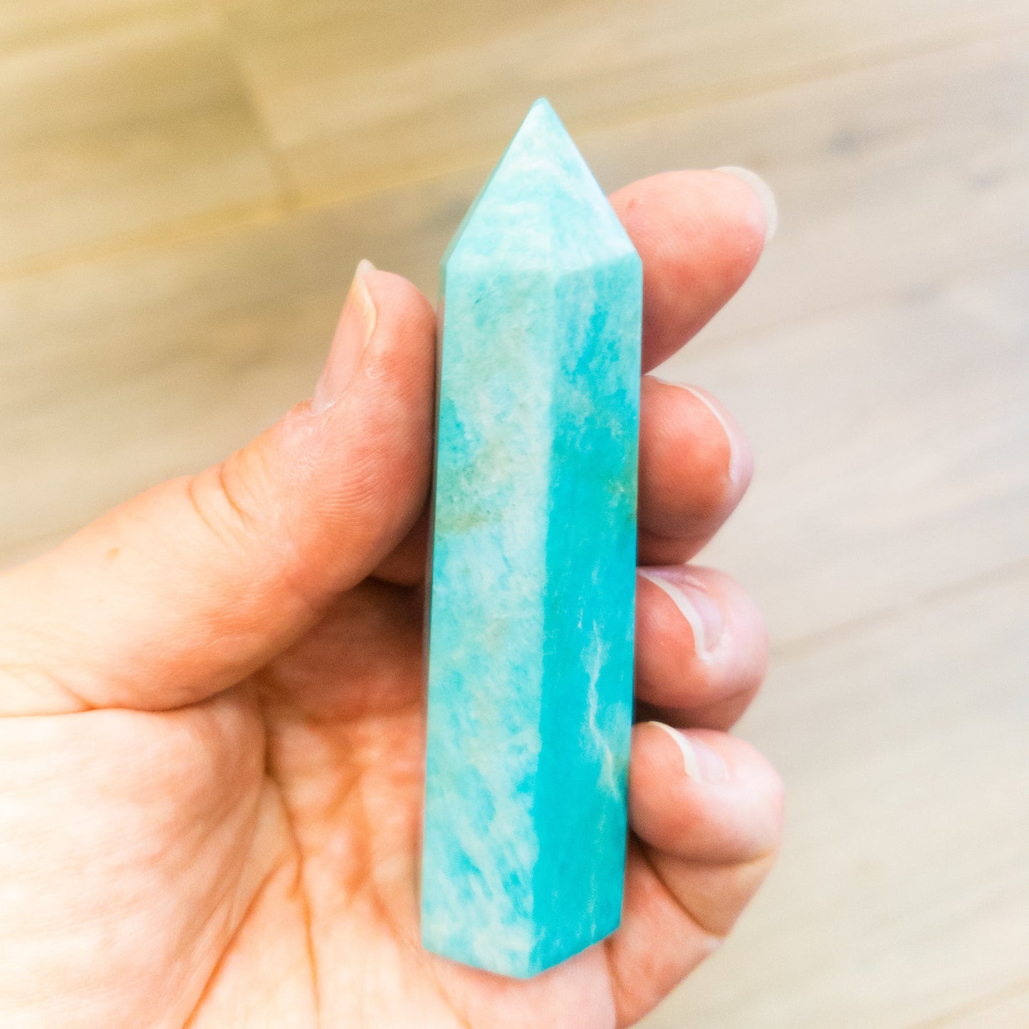 Amazonite Polished Point Crystal Tower