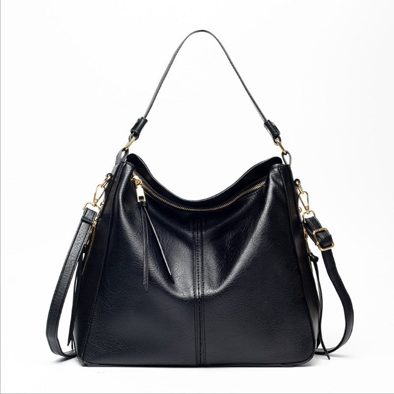 Vegan Leather Hobo Handbag with Detachable Straps