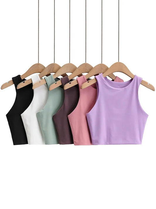 Women's Nylon Cropped Top