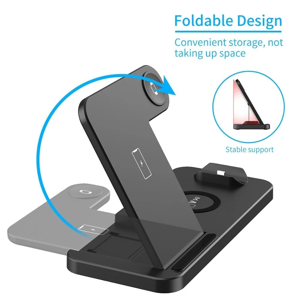 Wireless Charging Station For iPhone and Samsung Phones