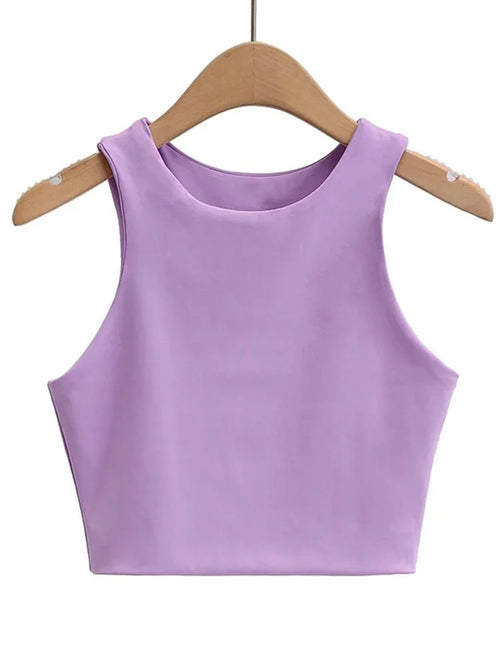 Women's Nylon Cropped Top