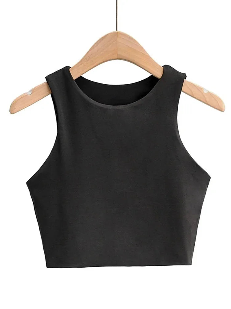 Women's Nylon Cropped Top