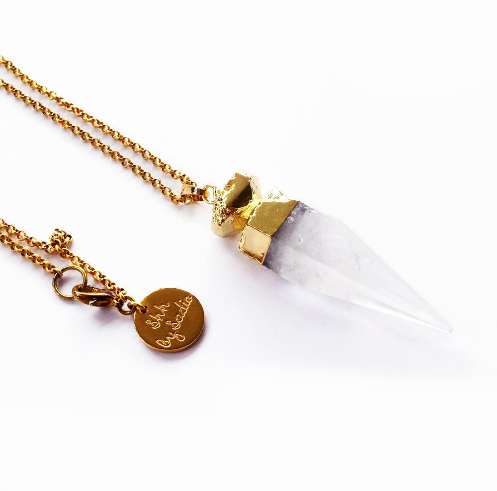 Crystal Quartz Pendant Necklace