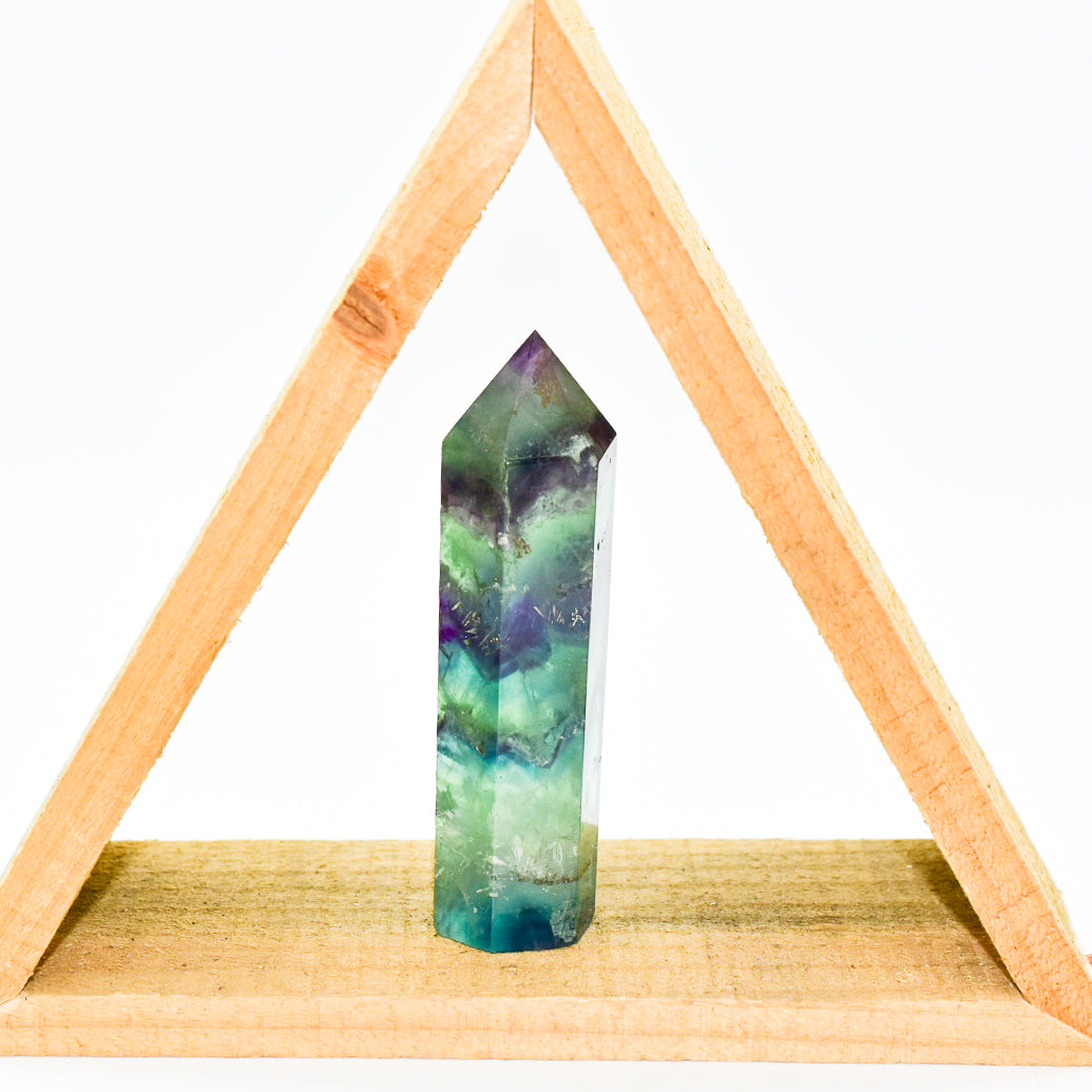 Fluorite Point Crystal Tower