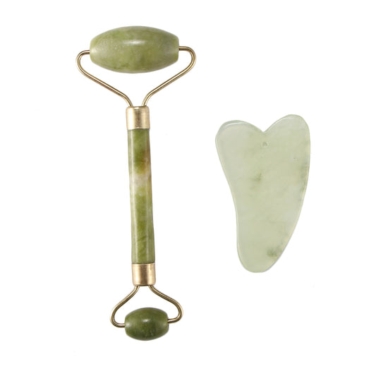 Natural Jade Facial Skin Massager Kit