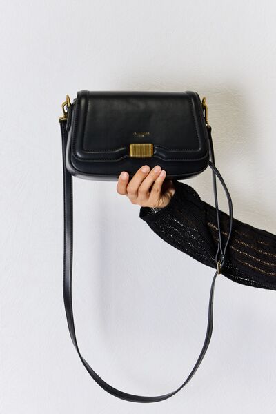 Faux Leather Crossbody Bag