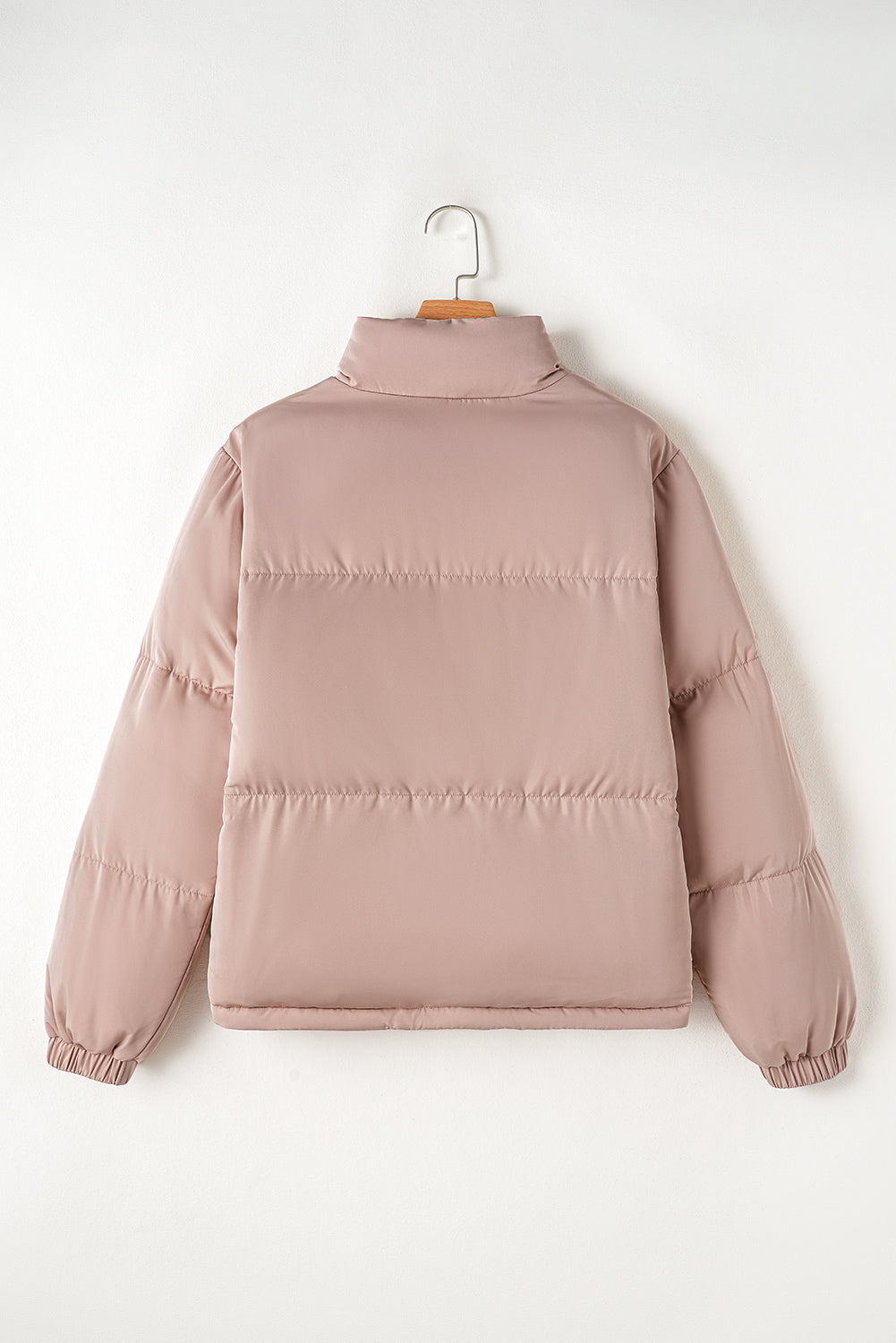 Apricot Pink Puffer Jacket