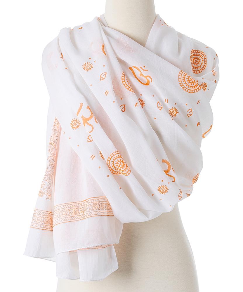 Shanti Paisley Print Cotton Shawl